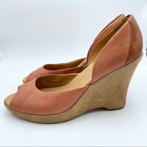 Kork-Ease Brown Leather Wedge